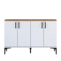 Kumode Kalune Design JE162, balts krās./valriekstu krās., 78.6 cm x 40 cm x 120 cm
