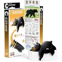 3D-pusle Black Bear, 10.8 cm x 4.1 cm, 24 tk, must v.
