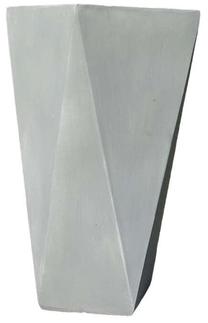 Puķu pods DM Grill Hewn Stone M, cementa, 35 cm x 35 cm, Ø 35 cm, pelēka krās.