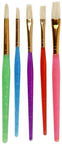 Pintsel Creativ Company Kids Paint Brushes, sünteetilised, 5 tk