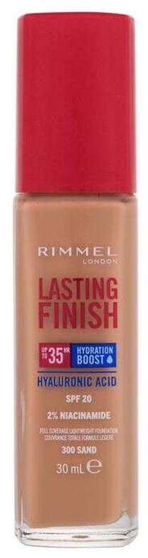 Šķidrā grima bāze Rimmel London Lasting Finish 35H, SPF 20, sand, 300, 30 ml