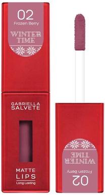 Lūpų dažai Gabriella Salvete Winter Time Matte Lips, 4.5 ml, 02 frozen berry