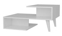 Kavos staliukas Kalune Design Concetta, balta sp., 90 cm x 60 cm x 40 cm