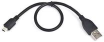 Провод Natec USB 2.0 male, Mini USB, 0.3 м, черный цв.