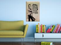 Reprodukcija Artgeist Graffiti Slogan By Banksy N4242-DKXL, 80 cm x 120 cm