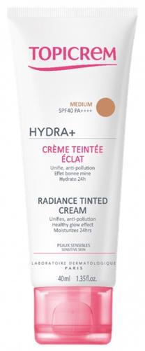 Skystas makiažo pagrindas Topicrem Hydra+ Radiance Tinted, medium sp., 40 ml