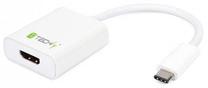 Adapteris Techly HDMI female, USB 3.1, 15 m, balta krās.