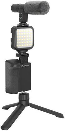 Telefono laikiklio rinkinys Digipower Vlogging kit Follow Me, juoda sp.