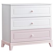 Komoda Kalune Design Plus-P-Sýfonyer, balta sp./rožinė sp., 87 cm x 90 cm x 45 cm
