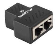 Adapteris Lanberg ADS-RJ45-2RJ45-OS, juoda sp.