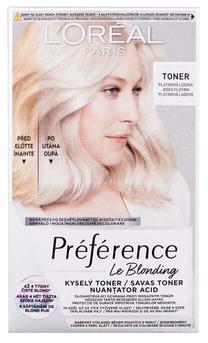Тонер L’Oréal Paris Préférence toner, platinum ice цв., 60 мл