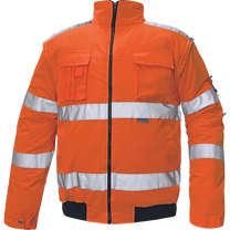Darba jaka vīriešu Cerva Clovelly, oranža krās., 2XL izmērs