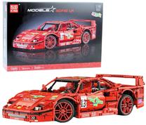 Konstruktorius, automobilis Lean Toys Models, 2688 vnt., raudona sp.