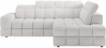Kampinė sofa - lova Bronon Royal 01, balta sp., dešininė, 200 x 296 cm x 109 cm