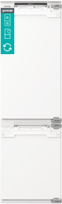 Šaldytuvas šaldiklis apačioje Gorenje NRKI517E82WF