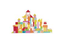 Medinės kaladėlės Classic World Multi-activity Blocks 3556