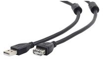 Laidas Gembird USB 2.0 A male, USB 2.0 A female, 4.5 m, juoda sp.