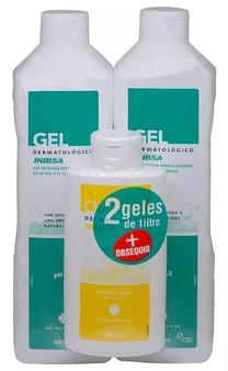 Kūno priežiūros rinkinys Inibsa Dermatological Gel, 3 vnt.