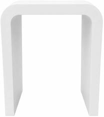 Kafijas galdiņš Akord Furniture Factory Crema, balta krās., 40 cm x 30 cm x 50 cm