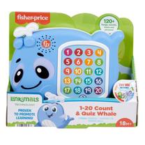 Lavinimo žaislas, banginis Mattel Fisher Price Linkimals Quiz Whale, mėlyna sp.