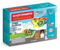 Magnetinis konstruktorius Magformers Stem Aviacijos nuotykių rinkinys 703015, 28 vnt.
