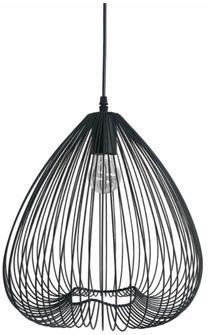 Valgusti rippuv Light Prestige Frusta LP-127/1P B BK, E27, 1 x 60 W, must v. / must v.