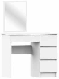 Kosmetinis staliukas Akord Furniture Factory T-6/SL, balta sp., 142 cm x 90 cm x 50 cm