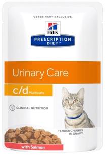 Sausā kaķu barība Hill's Prescription Diet Multiare c/d Feline, lasis, 0.085 kg