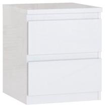 Naktinis staliukas Forte Layton, balta sp., 49.3 cm x 41.9 cm x 42.2 cm