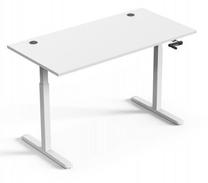 Datorgalds regulējams augstums Up Up Ragnar W-57051PT/W-D22-20N, 75 cm x 150 cm, 73 - 123 cm, balta krās.