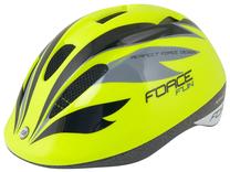 Шлемы велосипедиста детские Force Fun Stripes F9022457, черный цв./желтый цв./серый цв., M