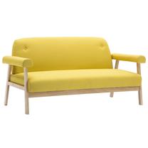 Sofa VLX 3-Seater 246653, geltona sp., 152 x 69 cm x 75 cm