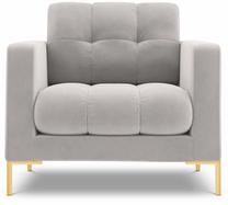 Krėslas Cosmopolitan Design Velvet Bali, aukso sp./sidabro sp., 96 cm x 87 cm x 75 cm