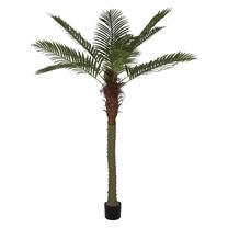 Dirbtinis augalas vazone, palmė, ruda sp./žalia sp., 200 cm