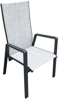Lauko kėdė Home4you Casper, pilka sp., 67 cm x 56 cm x 110 cm