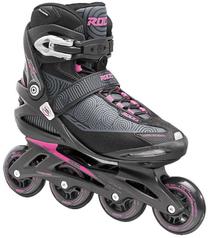Riedučiai Roces Optic Lady, juoda sp./rožinė sp./pilka sp., 38