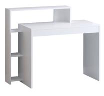 Rakstāmgalds un plaukts Kalune Design Trella, 95 cm x 45 cm, 117 cm, balta krās.