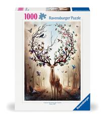 Dėlionė Ravensburger Fantastic Deer, 70 cm x 50 cm, 1000 vnt., ruda sp.