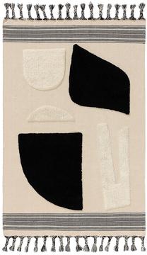 Paklājs Benuta Gibson 60007419-37101, balta krās./melna krās., 300 cm x 200 cm