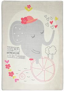 Kilimas Conceptum Hypnose Elephants Bike 876CHL1086, pilka sp., 190 cm x 140 cm