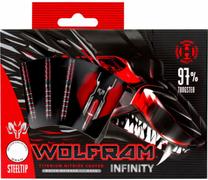 Дартс аксессуары, стрелки Harrows Wolfram Infinity W97 23g, черный цв./красный цв., 3 шт.