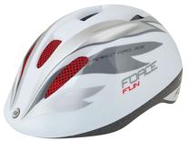 Шлемы велосипедиста детские Force Fun Stripes F9022451, белый цв./серый цв., S