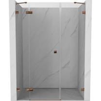 Dušo durys Mexen Lunar Left, 150 cm x 200 cm, rausvojo aukso sp./grūdintas
