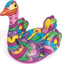 Pripučiamas čiužinys Bestway Ostrich, įvairių spalvų, 174 cm x 141 cm x 129.5 cm