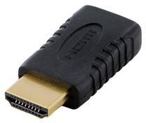 Adapteris 4World HDMI male, Mini HDMI female, melna krās.