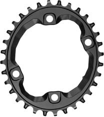 Žvaigždutė absoluteBLACK Oval XT M8000/MT700 N/W, aliuminis, juoda sp.