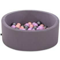 Baseins ar bumbiņām Kalune Design Bubble Pops, ⌀ 7 cm, rozā krās./pelēka krās.