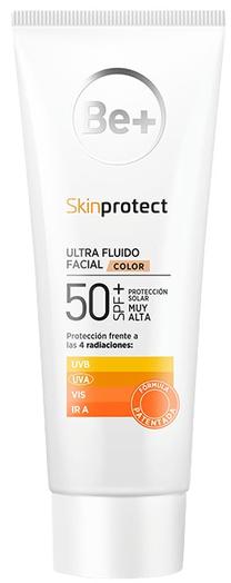 Priemonė įdegio priežiūrai veidui Be+ Skin Protect Color SPF50+, 50 ml
