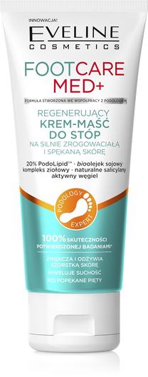Kāju krēms Eveline Foot Care Med+ Regenerating, 100 ml