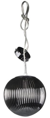 Valgusti rippuv Ribbery, E27, 1 x 60 W, must v. / läbipaistev v., 30 x 30 cm